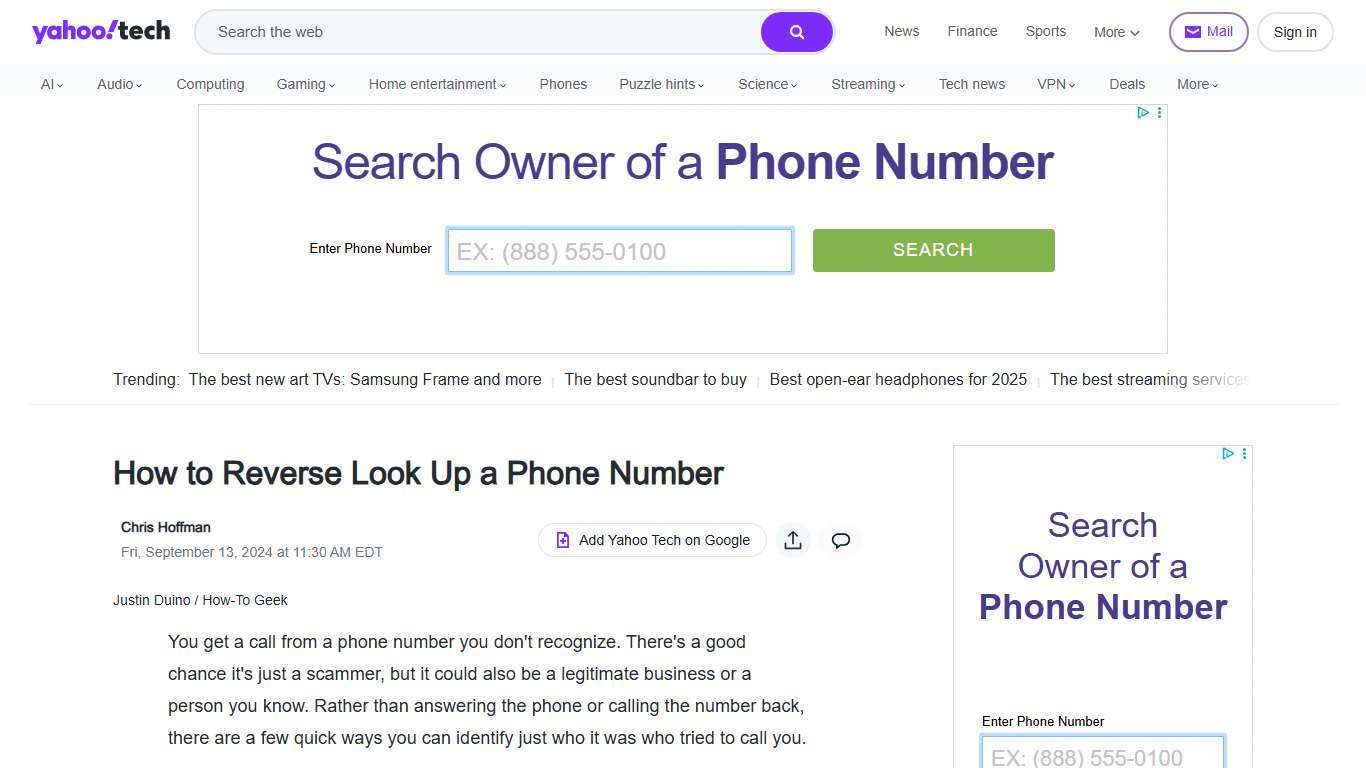 How to Reverse Look Up a Phone Number